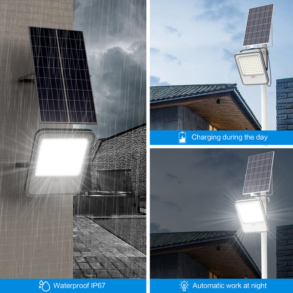 Solar Flood Lights Outdoor 200W 300W 400W Motion Sensor Tenkoo Light – TENKOO  Solar Street Light