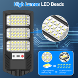 TENKOO Solar Street Lights Outdoor 4 Pack Solar Parking Lot Lights, 20000 Lumen Street Light with Motion Sensor LED Wide Angle Lamp Waterproof IP67 Commercial Lighting for Yard