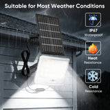 TENKOO 2026NEW XQ Solar Flood Lights Dusk to Dawn 6000K