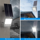 TENKOO 2024NEW XM Solar Flood Lights Dusk to Dawn 6000K