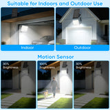 TENKOO 2026NEW XQ Solar Flood Lights Dusk to Dawn 6000K
