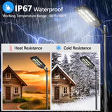 TENKOO 2024NEW  XJ Series Solar Street Lights Solar Street Lights Outdoor Wide Angle