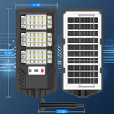 TENKOO Solar Street Lights Outdoor 4 Pack Solar Parking Lot Lights, 20000 Lumen Street Light with Motion Sensor LED Wide Angle Lamp Waterproof IP67 Commercial Lighting for Yard