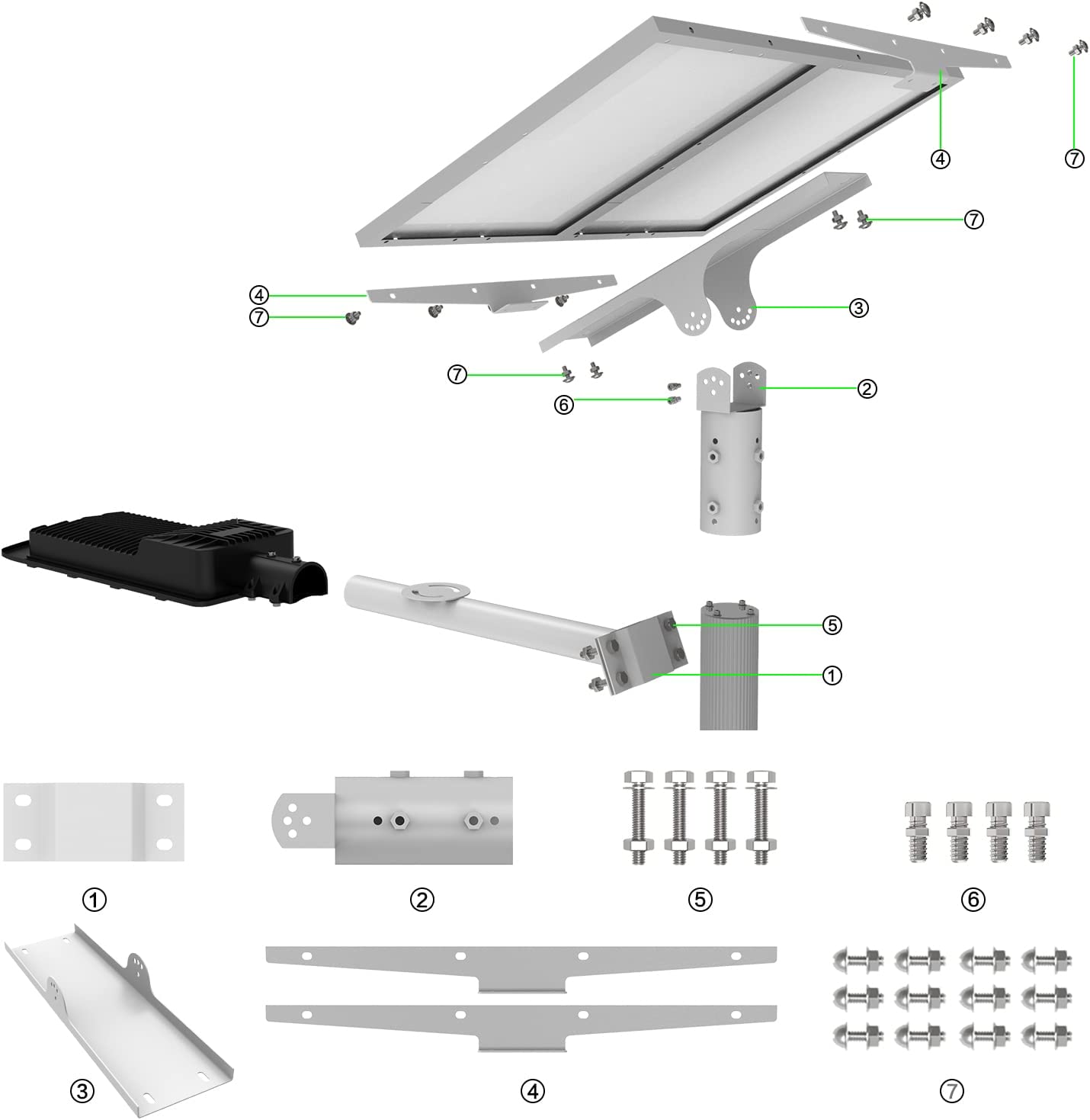 Farolillo Solar LED de Exterior Blanco 6000K 7hSevenOn Outdoor