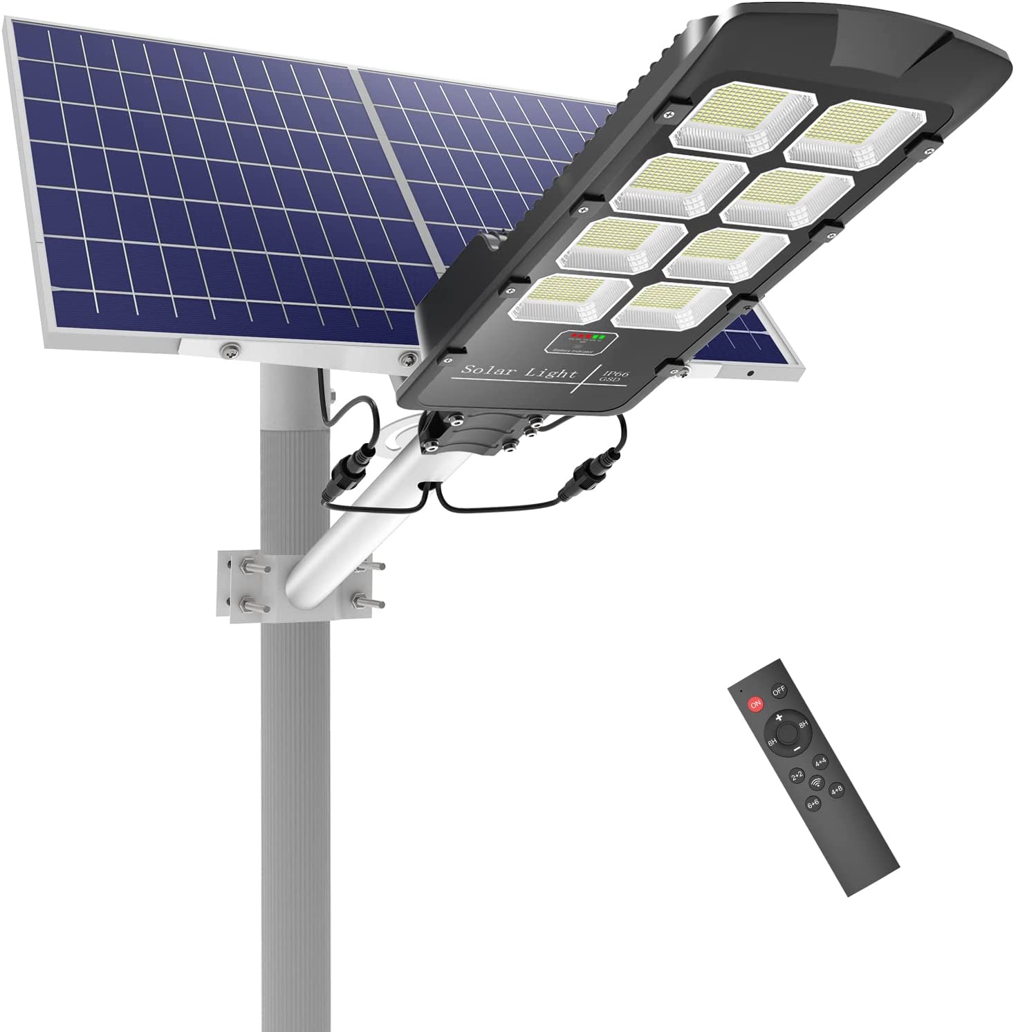 TENKOO 1000W Solar Street Lights Outdoor, 60000 Lumens Dusk to Dawn Se –  TENKOO Solar Street Light