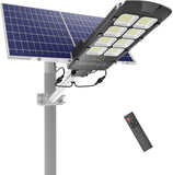 PFCTART 1000W Solar Street Light – Dusk To Dawn Outdoor Flood Light With Remote & Motion Sensor
